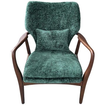 Polspotten Peggy Stoel Gestoffeerd Groen - Fauteuil, Verzenden