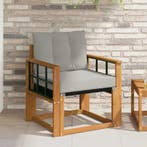 vidaXL Buitensofa Massief Acacia Hout Natuurlijk en Licht, Verzenden, Nieuw