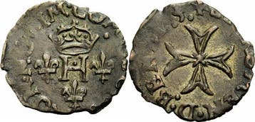 Italien Desana Delfino Tizzone Liard 1584 Krone H Lilien..., Postzegels en Munten, Verzenden, België