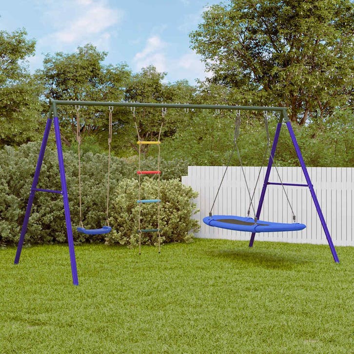 vidaXL Schommelset met schommel, ladder en nestschommel, Enfants & Bébés, Jouets | Extérieur | Aires de jeux, Envoi