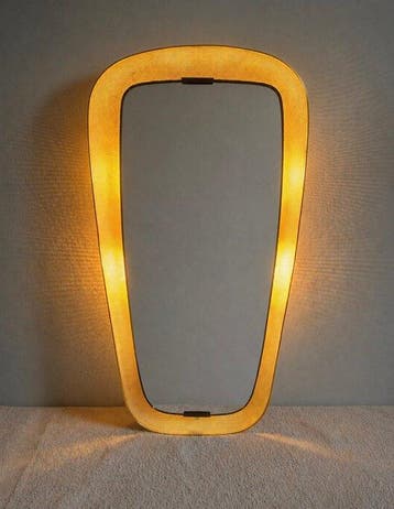 Spiegel- BackLight - Staal, Glas - Heart shaped