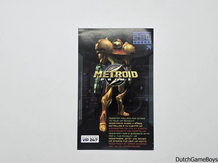 Nintendo Gamecube - Metroid Prime - Vip Points Card, Games en Spelcomputers, Spelcomputers | Nintendo Consoles | Accessoires, Gebruikt