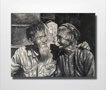 Nguyn V.L (1993) - Amour éternel 60 80 cm