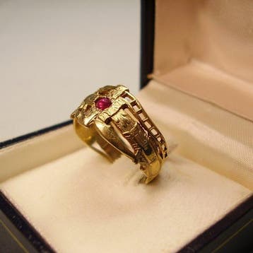 Zonder minimumprijs - Ring Zilver, Verguld - 0.35ct. tw., Nieuw