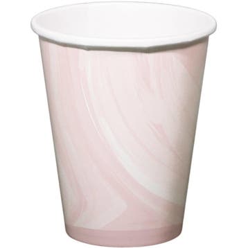 Roze Bekers Marmer 250ml 6st, Verzenden, Nieuw