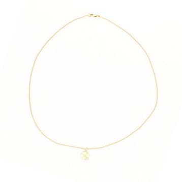 Collier avec pendentif - 18 carats Or jaune, Or blanc, Bijoux, Sacs & Beauté