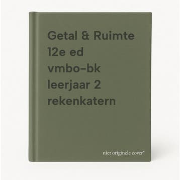 Getal & Ruimte 12e ed vmbo-bk leerjaar 2 rekenkatern, Boeken, Verzenden, Zo goed als nieuw