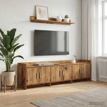 vidaXL TV Kast 168 x 33 x 47 cm Oud hout Bewerkt hout, Verzenden