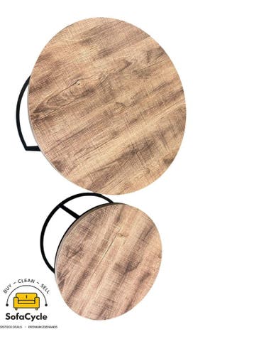 Salontafels set van 2 bruin – overstock, Verzenden, Nieuw
