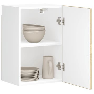 vidaXL Keukenbovenkast Lucca bewerkt hout sonoma, Huis en Inrichting, Kasten | Overige, Verzenden, Nieuw