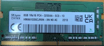 SODIMM 8GB 1Rx16 PC4-3200AA-SCO Non-ECC Unbuffered (7 stuks), Computers en Software, Gebruikt, DDR4, 8 GB, Ophalen of Verzenden