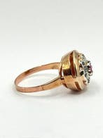 Sans prix de réserve - Bague - 9 carats Or rose, Argent -