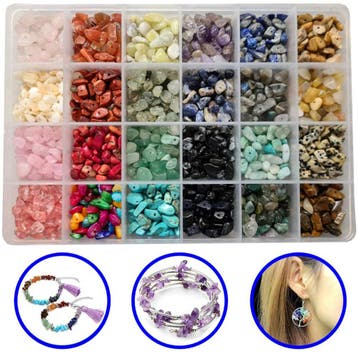 Fako Bijoux - Natuursteen Set - Stukjes Natuursteen -, Hobby en Vrije tijd, Verzenden, Nieuw