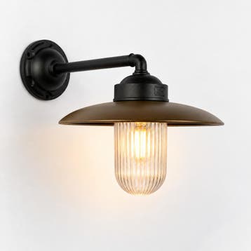 Stal- & Boerderijlampen Mayenne 3 Stallamp Zwart/Brons, Tuin en Terras, Verzenden, Nieuw
