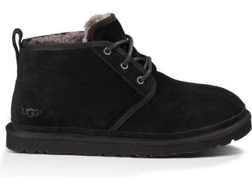 UGG Neumel - Heren Veterschoenen - Leer - Zwart - Maat 44, Kleding | Heren, Overige Herenkleding, Verzenden, Nieuw
