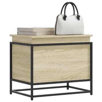 vidaXL Opbergbox met deksel 60x40x51,5 cm bewerkt hout, Doe-het-zelf en Bouw, Kratten en Dozen, Verzenden, Nieuw