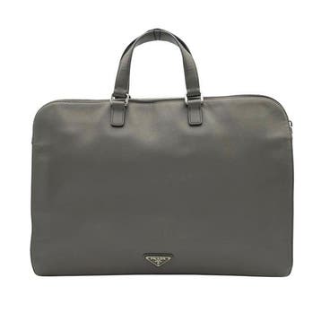 Prada - Triangle Logo Leather Briefcase - Business bag, Nieuw