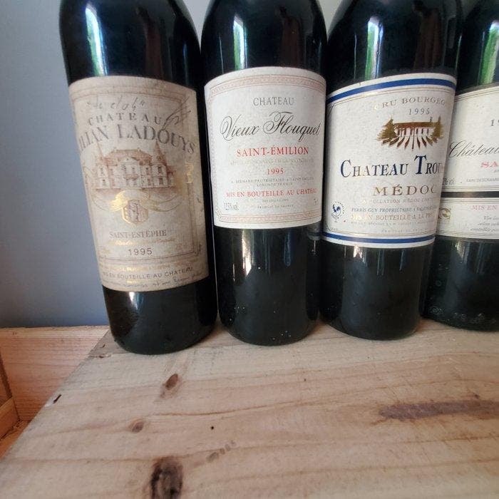 1995 Chateau Lilian Ladouys, Chateau Vieux Flouquet, Chateau, Verzamelen, Wijnen