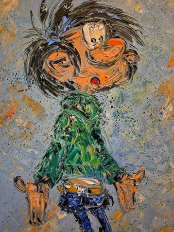 Laurent Pate - Lagaffe et la petite Banksy