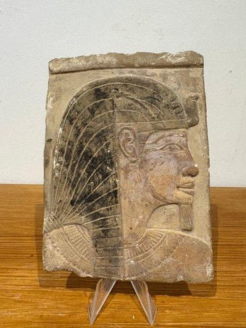 Oud-Egyptisch Relief van een Egyptische farao in profiel