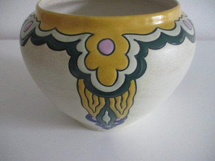 Brüsseler Keramik - Balustervaas - Keramiek - Jugendstil, Antiek en Kunst, Antiek | Glaswerk en Kristal