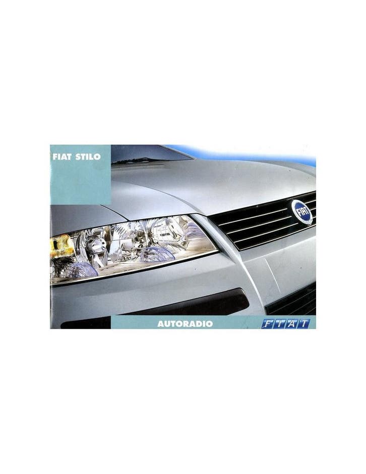 2003 FIAT STILO AUTORADIO INSTRUCTIEBOEKJE NEDERLANDS, Autos : Divers, Modes d'emploi & Notices d'utilisation