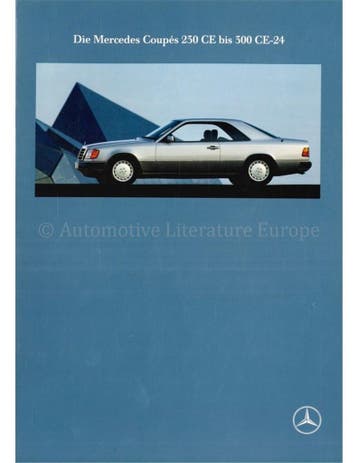 1991 MERCEDES BENZ E KLASSE COUPE BROCHURE DUITS, Nieuw