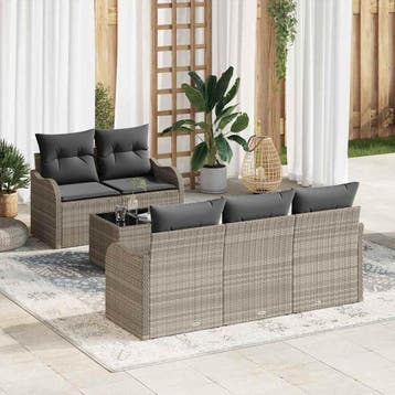 vidaXL Tuinbank Set 6 st 5-Aantal zitplaatsen, Verzenden