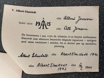 Albert Elmstedt Jensen (1895-1976) - 72x Danish, Antiek en Kunst