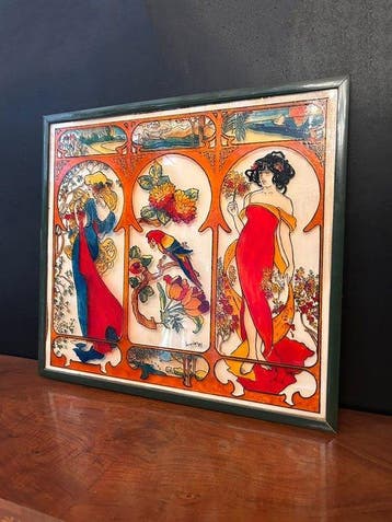 Paneel - Glas, Antiek en Kunst