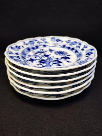 Meissen - Bord (6) - Ø 15,2 cm 6er Set antike