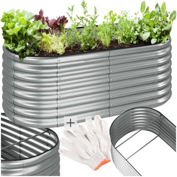 Hoge plantenbak Flormma, 603l, verzinkt, 160x80x60cm, Verzenden, Nieuw