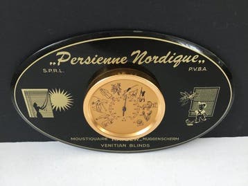 Persienne Nordique - Zeldzaam reclamebord met thermometer -