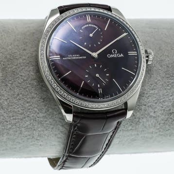 OMEGA - 40 mm, stainless steel on a leather strap - De Ville, Nieuw
