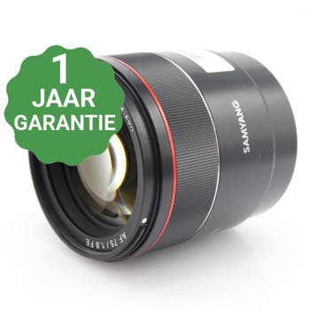 10% korting | Samyang 75mm f/1.8 AF Sony FE | Tweedehands, Verzenden