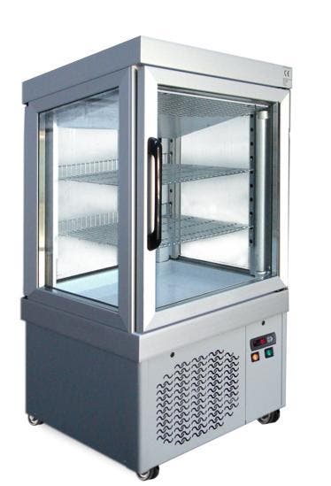 Gebaksvitrine | 210L | Grijs | 0°C/+10°C | 3 Schappen |, Zakelijke goederen, Horeca | Keukenapparatuur, Nieuw in verpakking, Verzenden