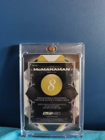 Topps Steve McManaman Serialized card, Gesigneerde kaart,, Nieuw