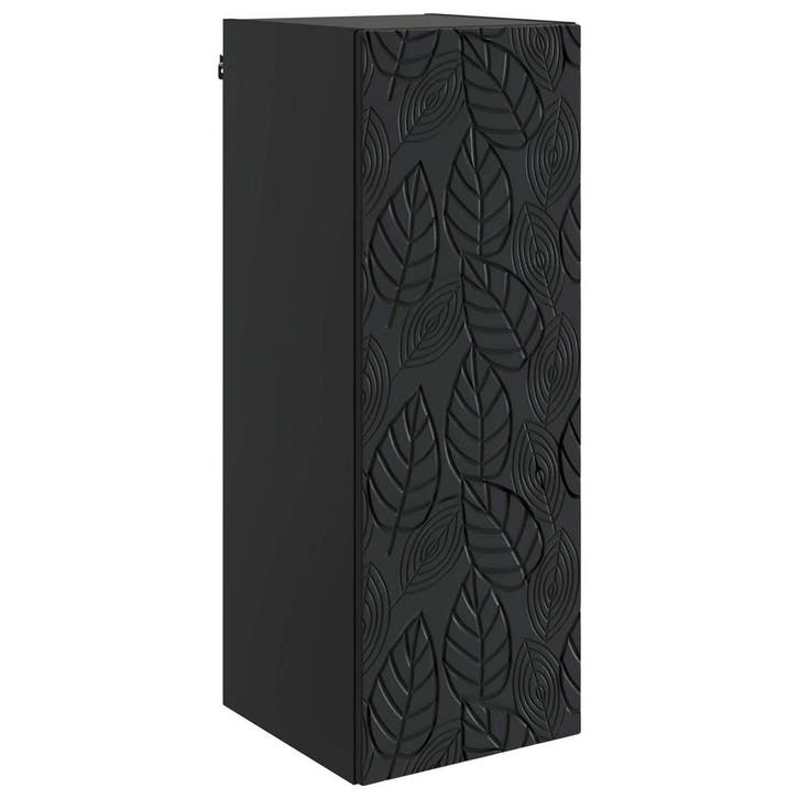 vidaXL Wandkast Zwart 33 x 34,5 x 90 cm Bewerkt hout, Maison & Meubles, Armoires | Autre, Envoi