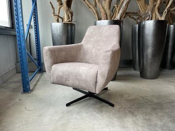 Veiling - Fauteuil Arsenie -Draaibaar- Velours - Velvet - Be, Maison & Meubles, Fauteuils