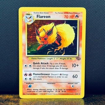 Pokémon Card - Flareon Holo 3 – Pokémon, Nieuw