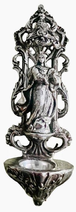 Bénitier - 1980-1990 - Pendentif en argent sterling