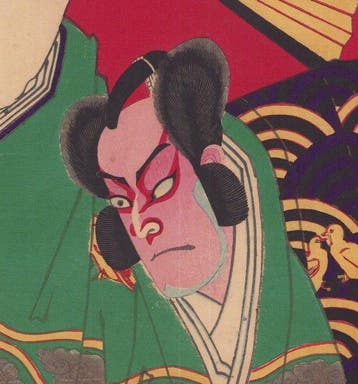 Samurai Kumagai, Kabuki - 1862 - Toyohara Kunichika