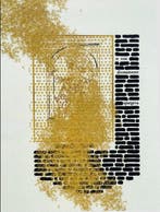 Emilio Isgrò - Sculpture sur bloc, Divotamente - 50 cm -