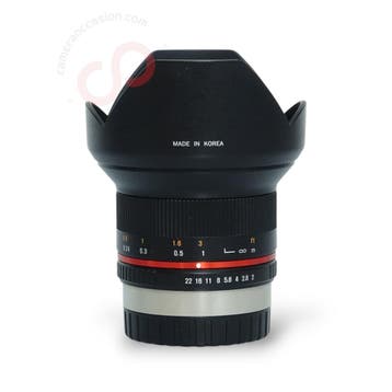 Samyang 12mm 2.0 NCS CS (Fujifilm) nr. 1206, Ophalen of Verzenden, Zo goed als nieuw, Groothoeklens