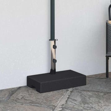 vidaXL Parasolvoet rechthoekig 25 kg graniet zwart, Verzenden, Nieuw