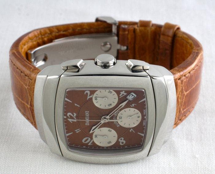 Damiani - Ego - Automatic Chronograph Tonneau - Swiss, Handtassen en Accessoires, Horloges | Heren