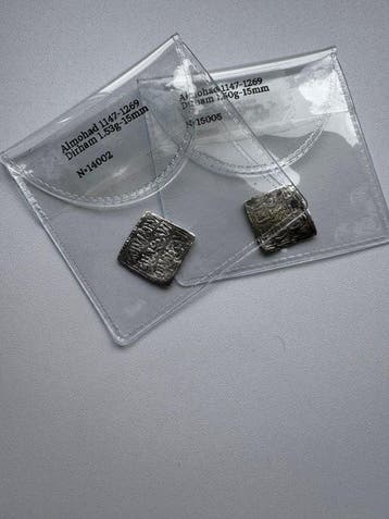 Al Andalus - Almohad Silver Dirham AD 1147-1269 (2 coins)