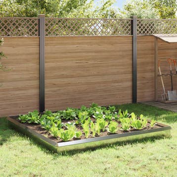 vidaXL Slakkenhekken 12 pcs Zilver Gegevens staal, Jardin & Terrasse, Verzenden