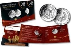 Brd 25 Euro 2015 999-er zilver duitse Einheit Pp Ovp zilver, Verzenden