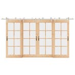 vidaXL Schuifdeur onderdelenset 400 cm roestvrij staal, Verzenden, Nieuw